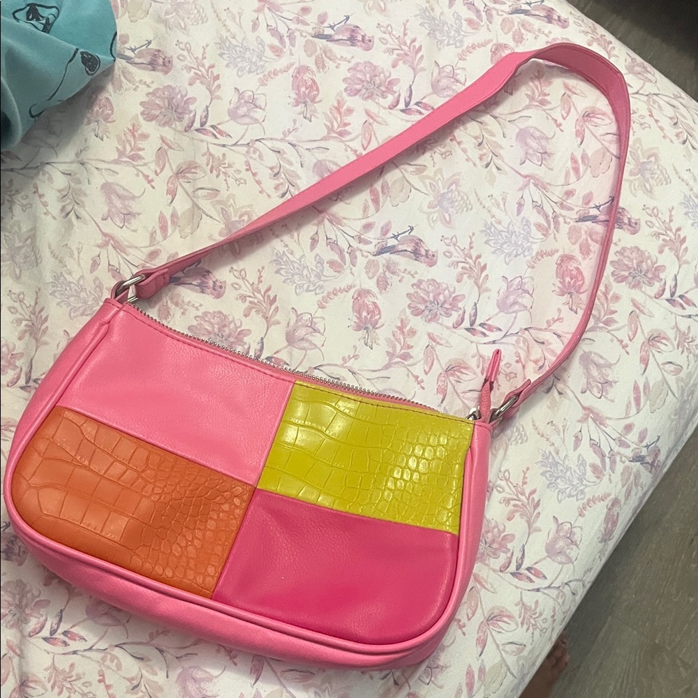 Colorful Patchwork Shoulder Bag